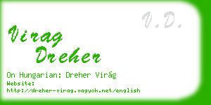 virag dreher business card